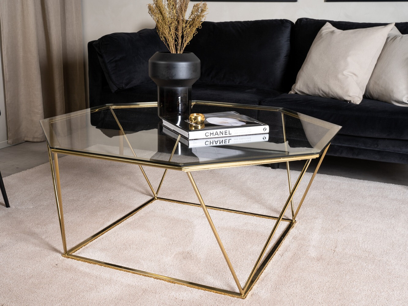 Klubska mizica Dallas 4211 (Zlata)