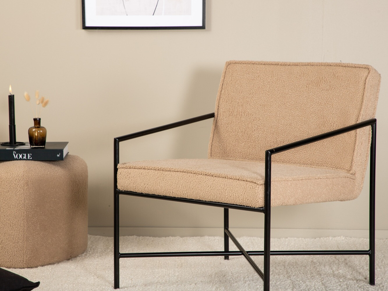 Fotelj Dallas 1707 (Rjava + Črna)