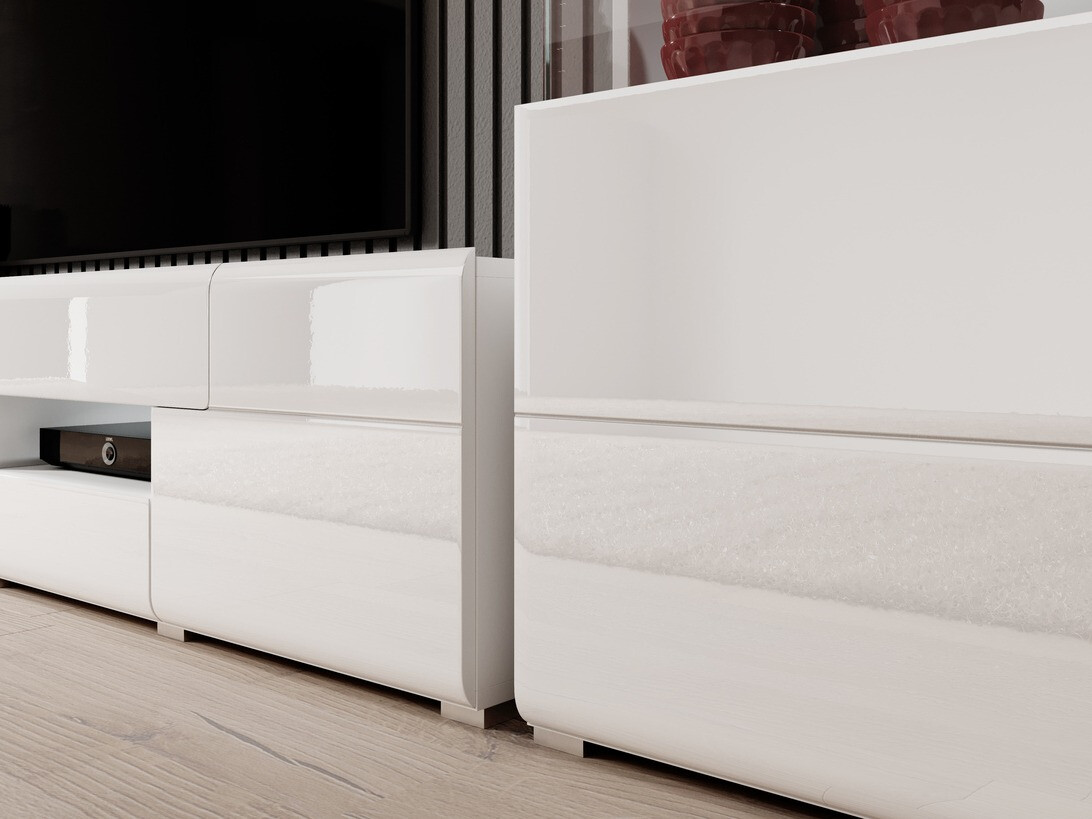 Komoda Torsone 108 (Bela + Sijaj bela)
