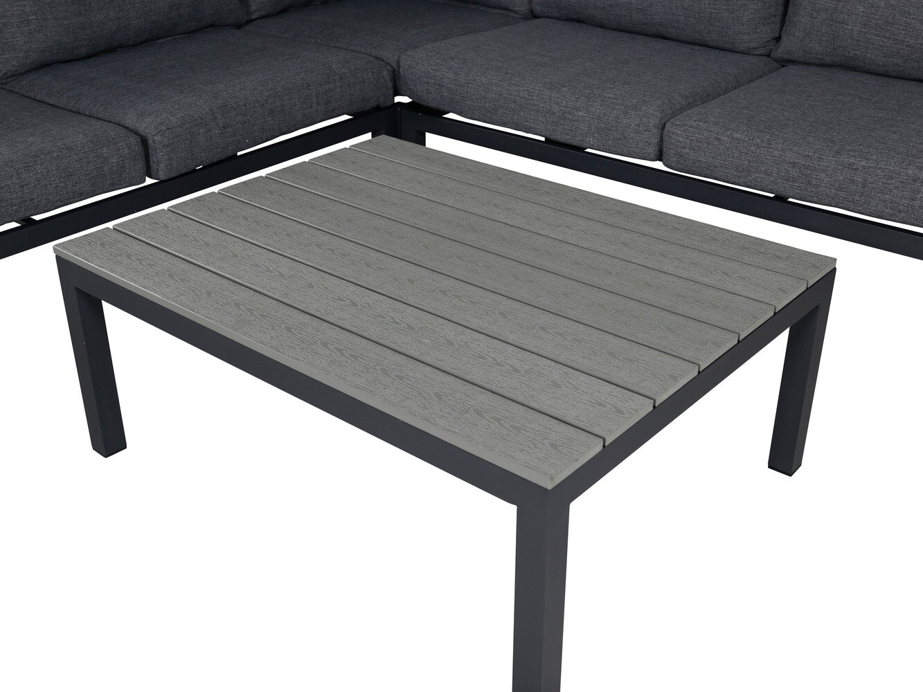 Komplet vrtnega pohištva Dallas 2158 (Črna + Siva)