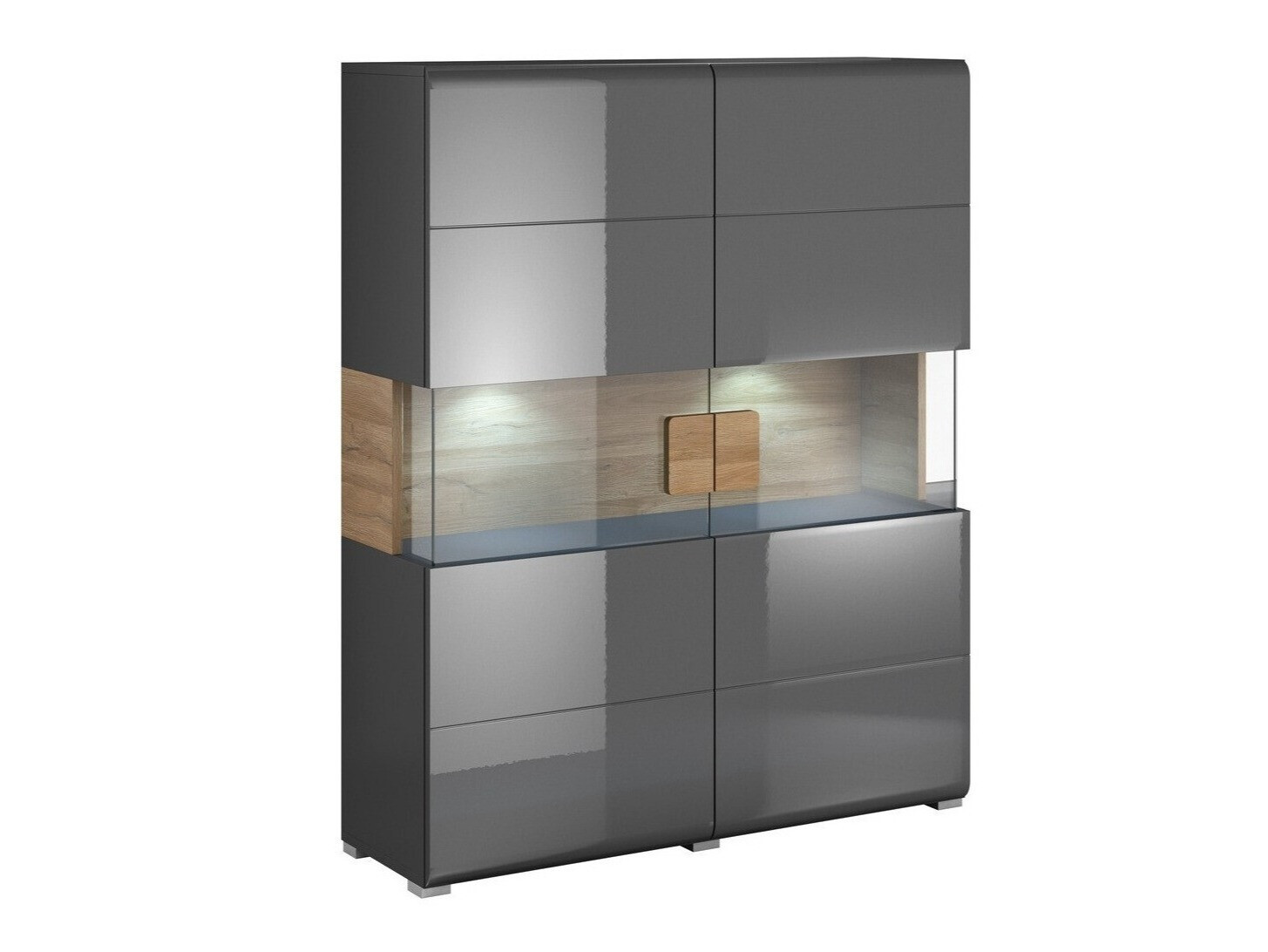 Regal Torsone 107 (Antracit + Gloss antracit + Hrast Grandson)