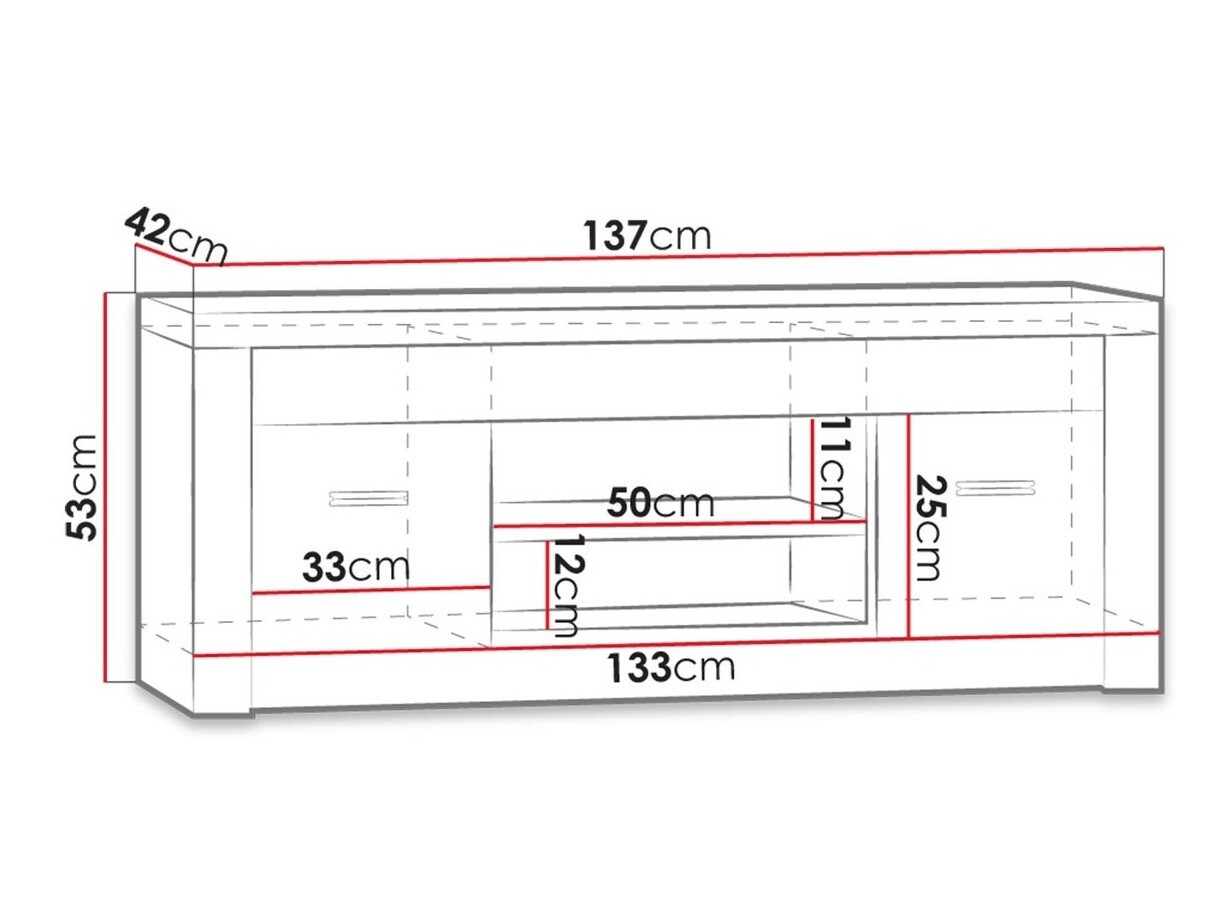 TV-omarica Serfeno 106 (Temni jasen)