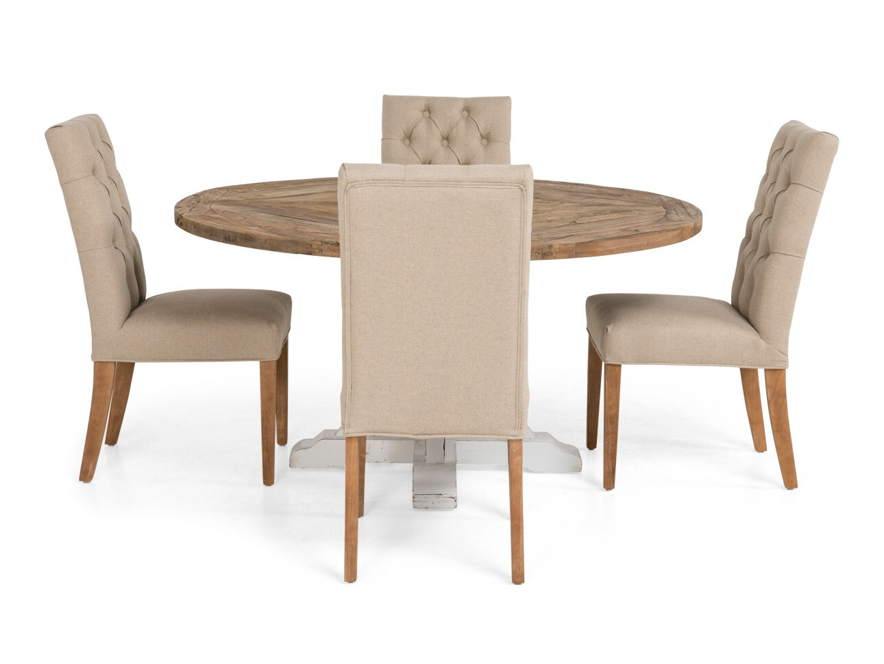 Jedilniški komplet Bloomington 202 (Beige + Brest)