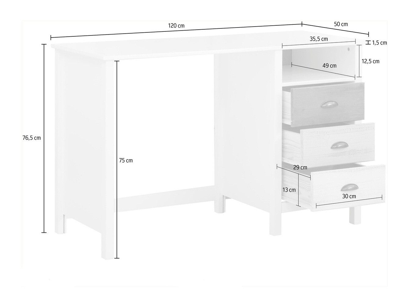 Pisalna miza Denton 358