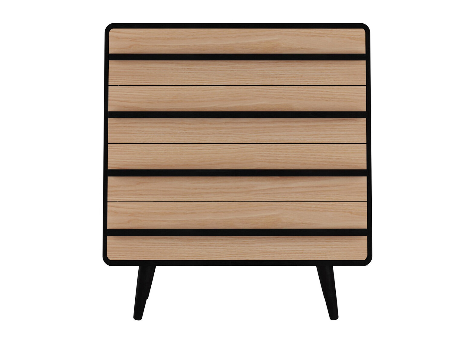 Komoda Denton 566 (Črna + Hrast)