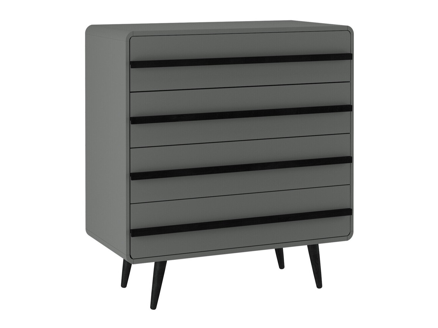 Komoda Denton 566 (Siva + Črna)