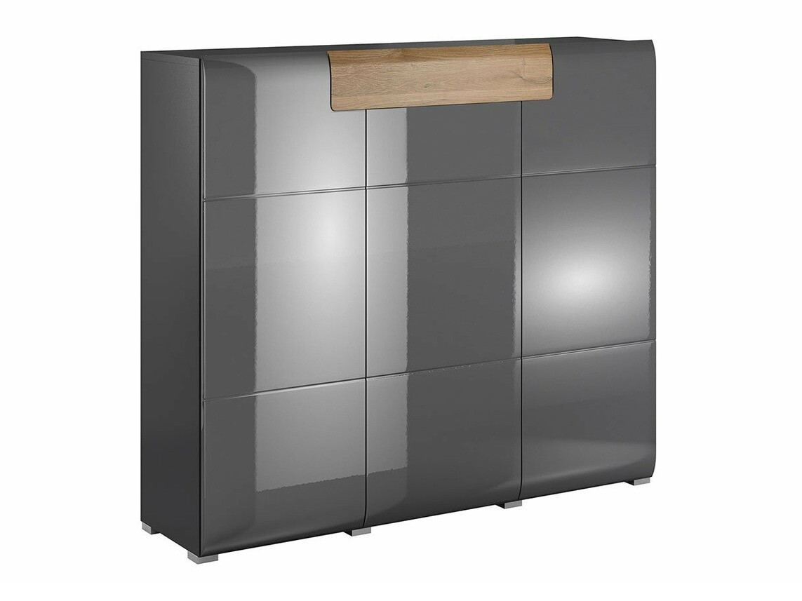 Komoda Torsone 112 (Antracit + Gloss antracit + Hrast Grandson)