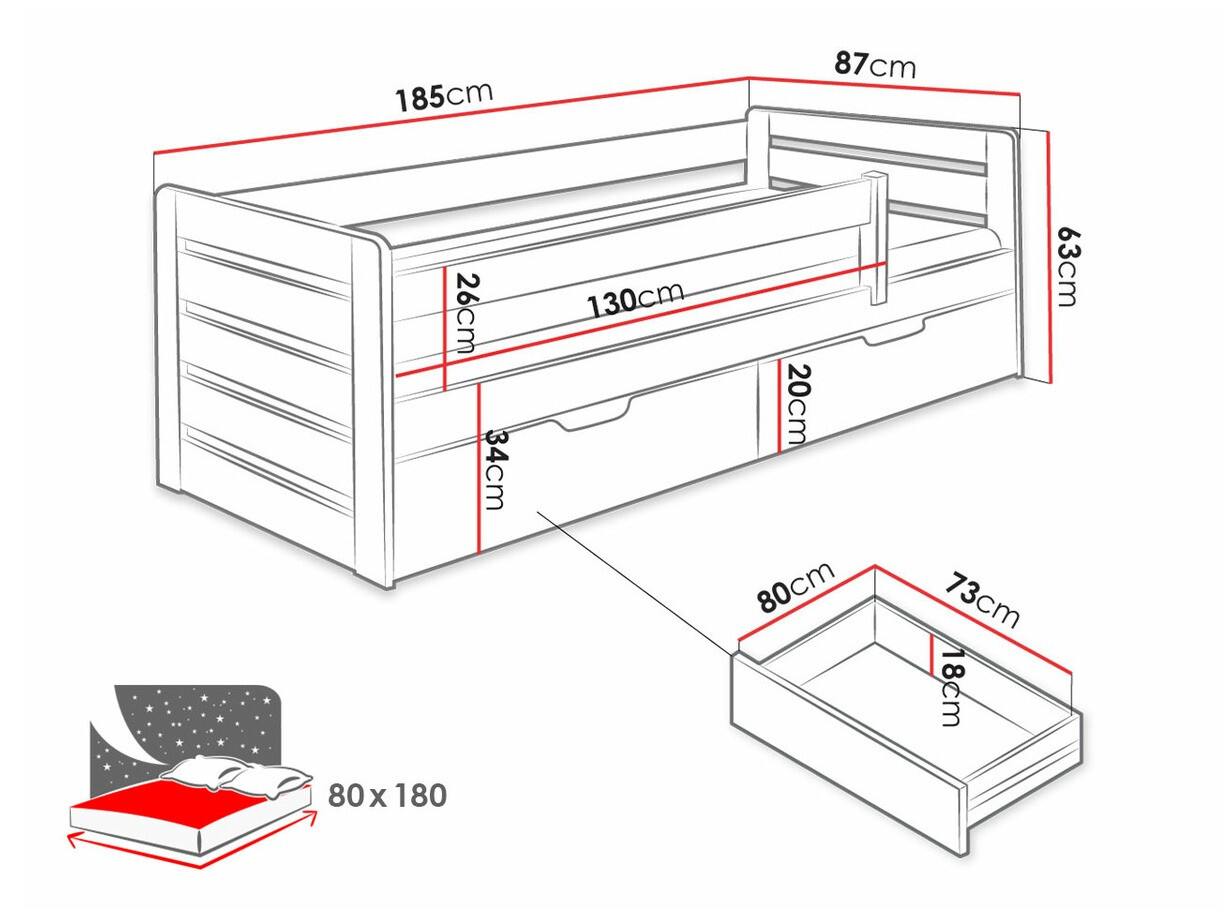 Postelja Henderson 135