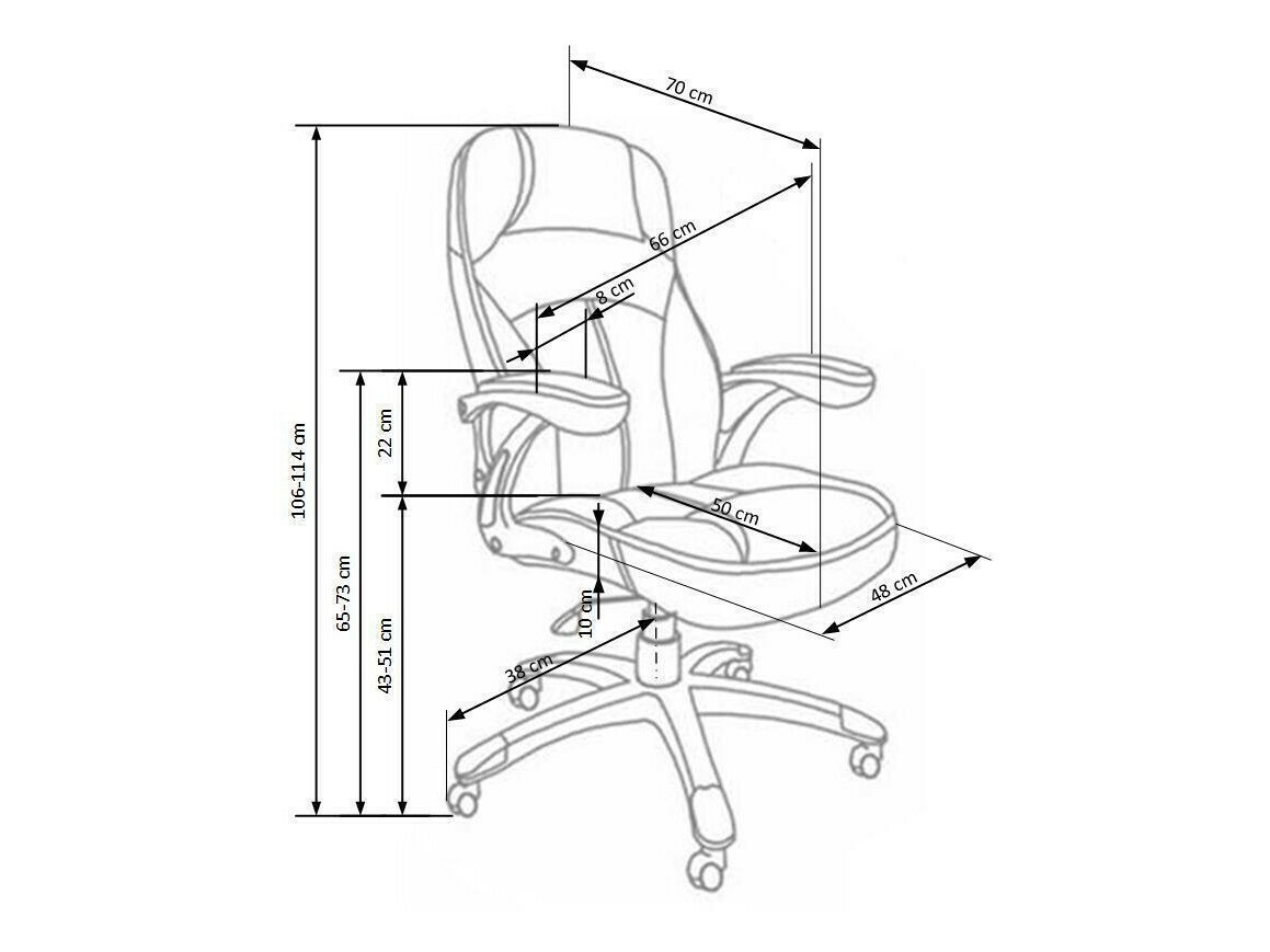 Pisarniški stol Houston 187 (Črna)