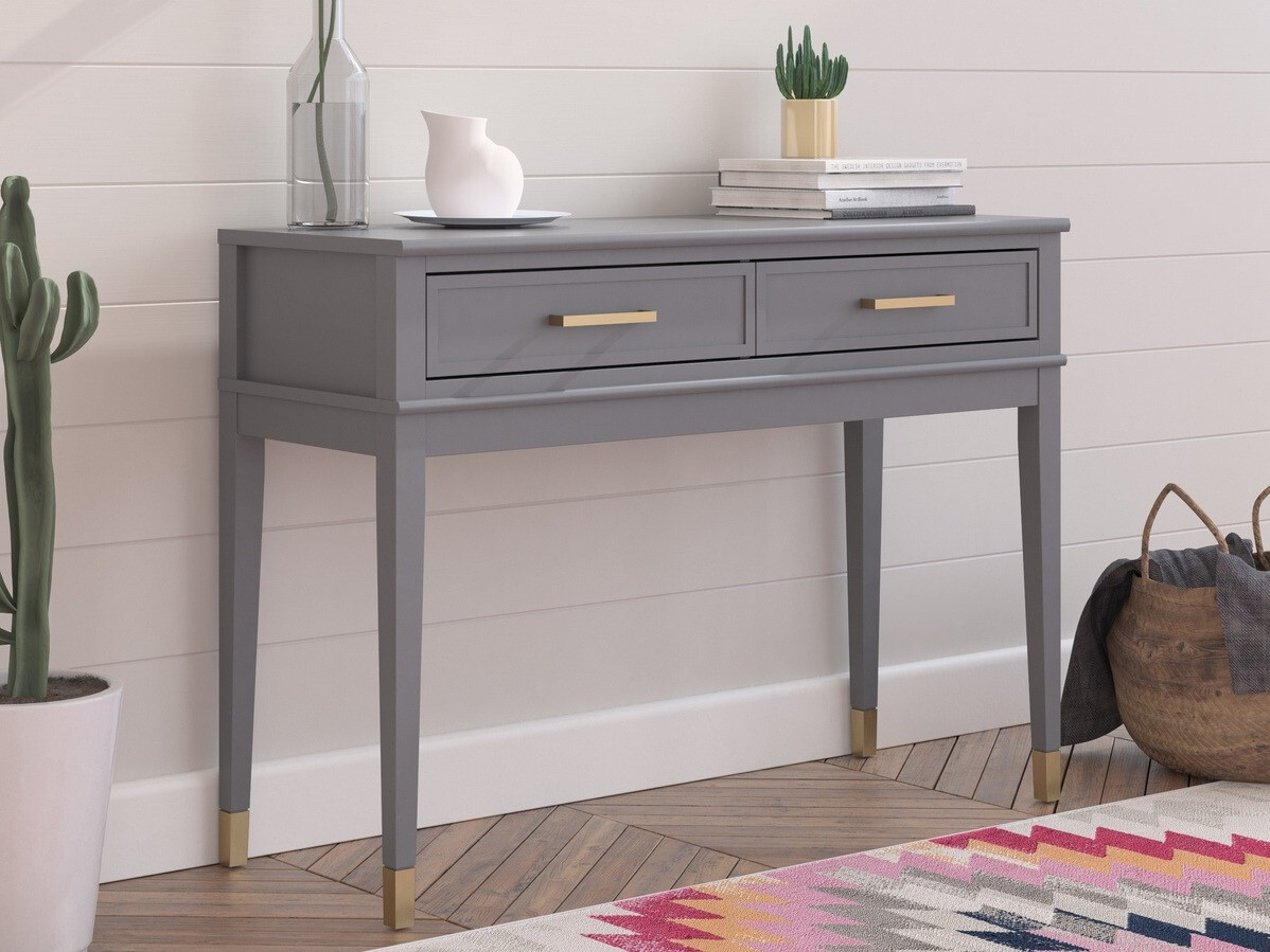 Konzolna miza CosmoLiving by Cosmopolitan Belromu 106 (Grafit)