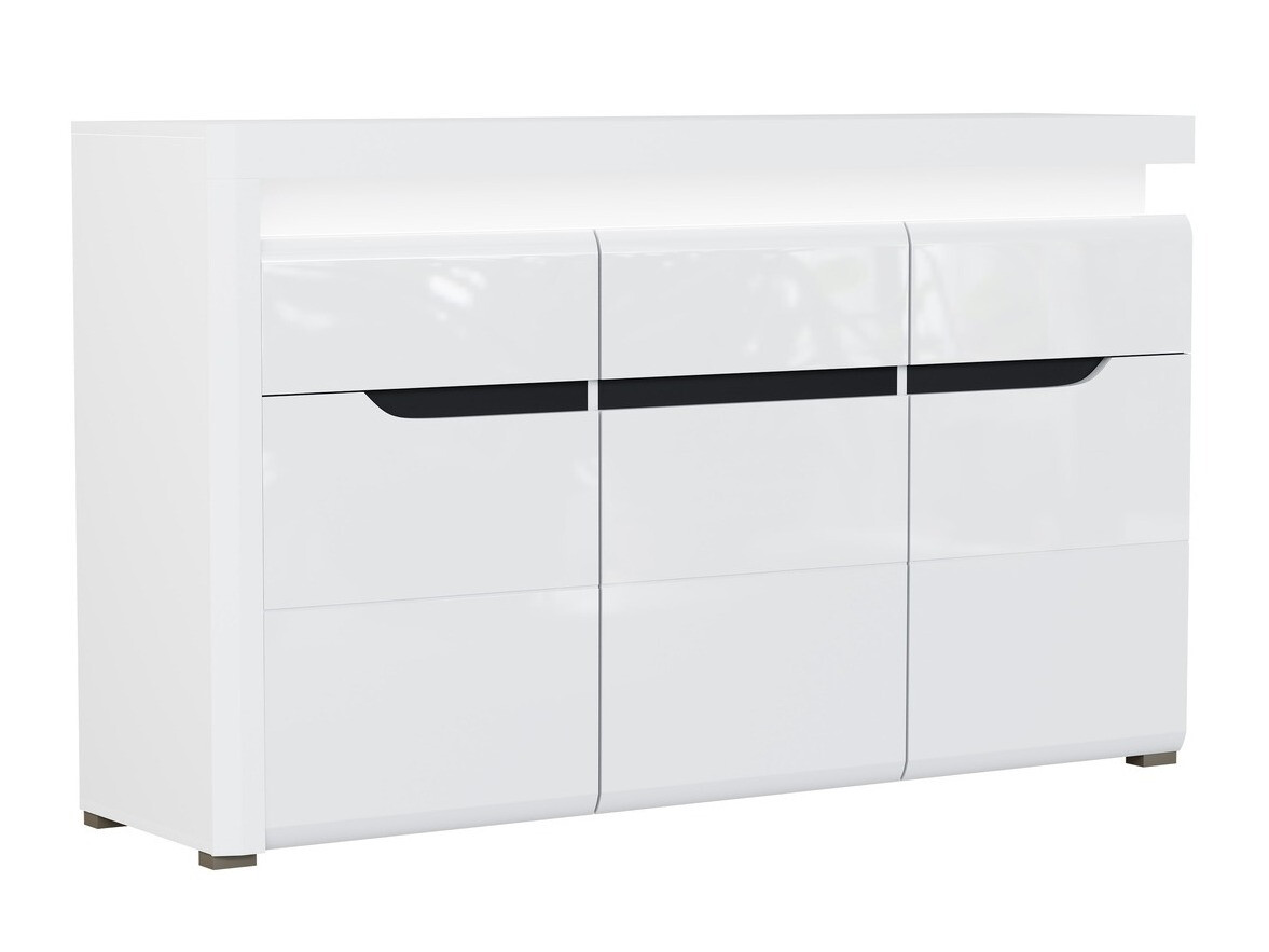 Komoda Revelmi 103 (Sijaj bela + Bela)