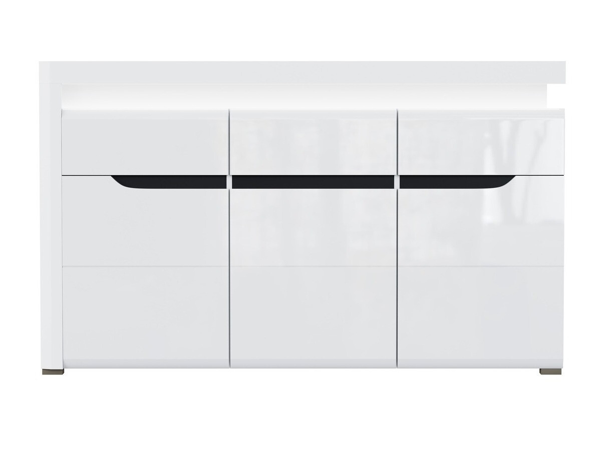 Komoda Revelmi 103 (Sijaj bela + Bela)