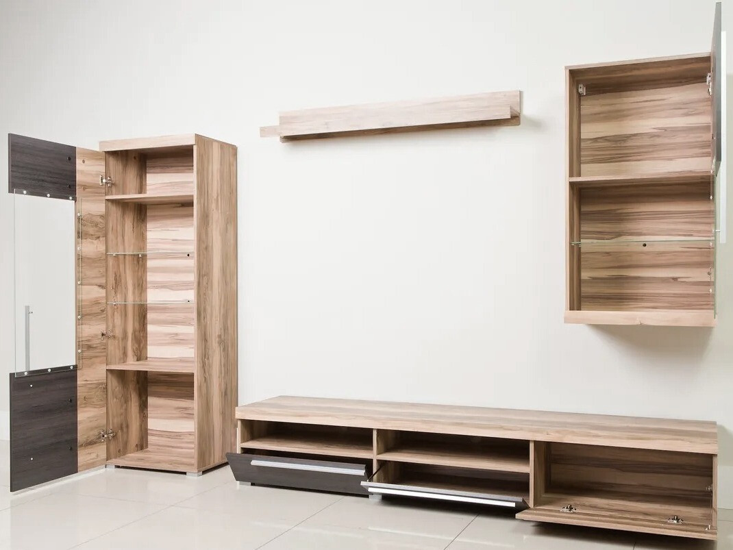 Komplet za dnevno sobo Sorciro 105 (Oreh + Temen hrast)