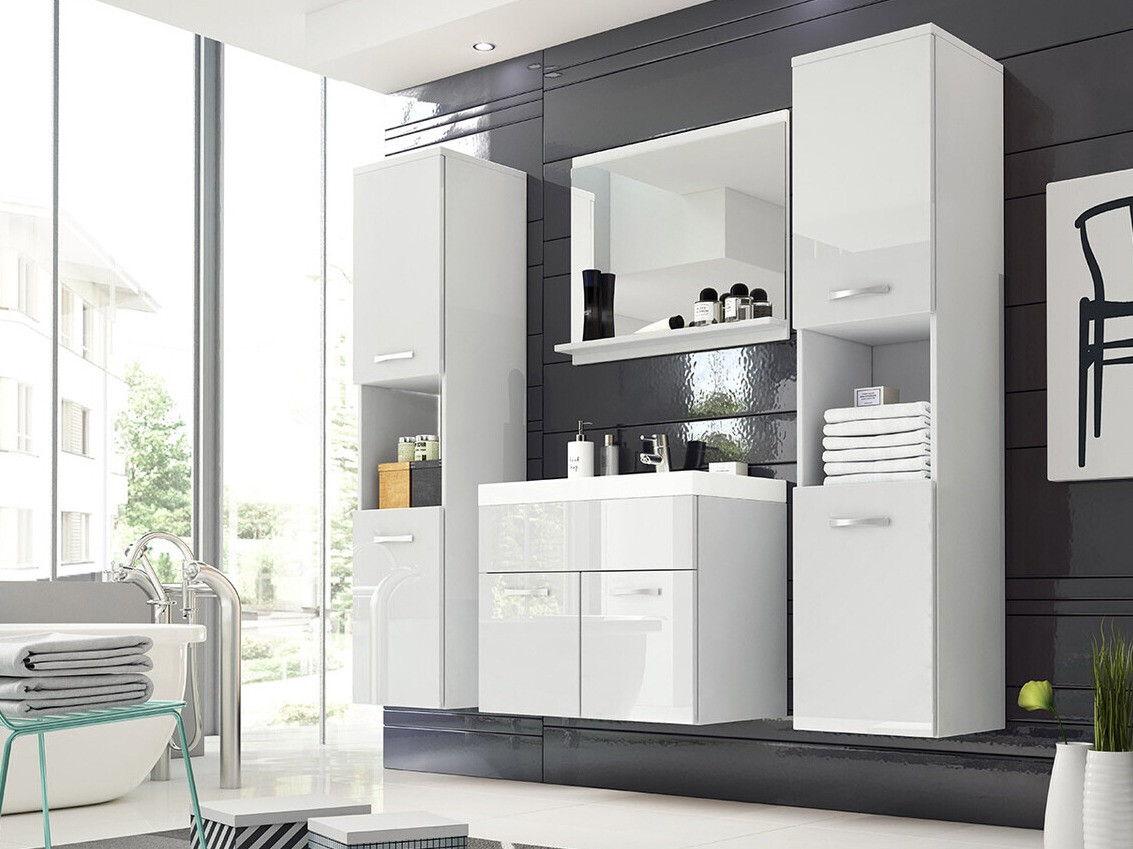 Kopalniški komplet Sarasota 123 (Bela + Sijaj bela)