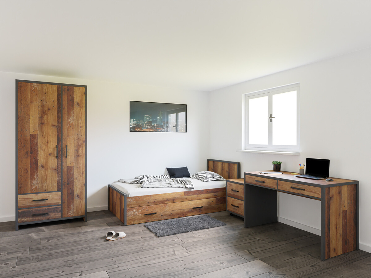 Pohištveni komplet Belsera 111 (Rjava + Matera siva)