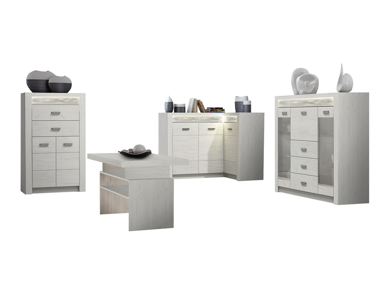 Komplet za dnevno sobo Serfeno 121 (Craft bela)