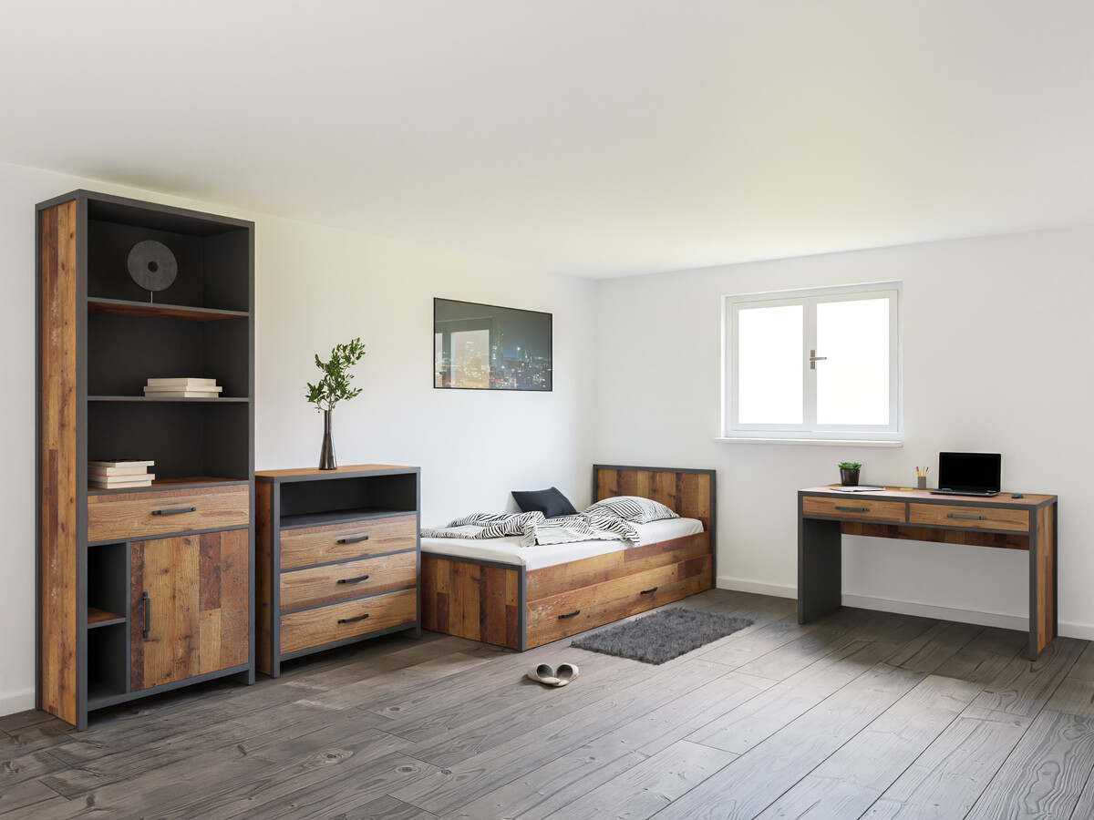 Pohištveni komplet Belsera 113 (Rjava + Matera siva)