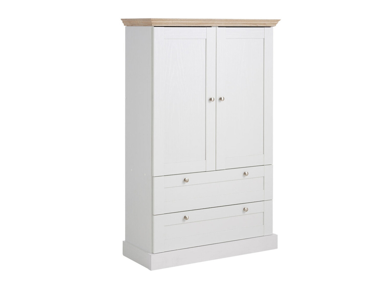 Komoda Lirveri 102 (Bela + Lahki hrast)