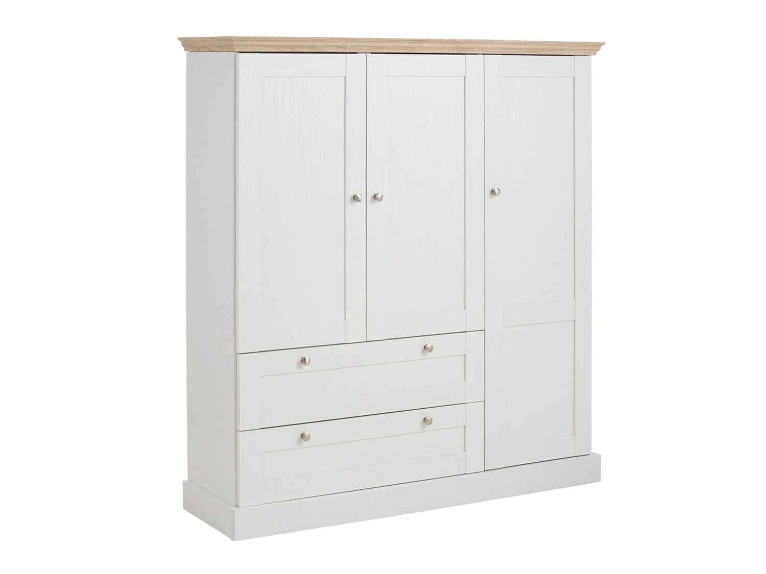 Komoda Lirveri 103 (Bela + Lahki hrast)