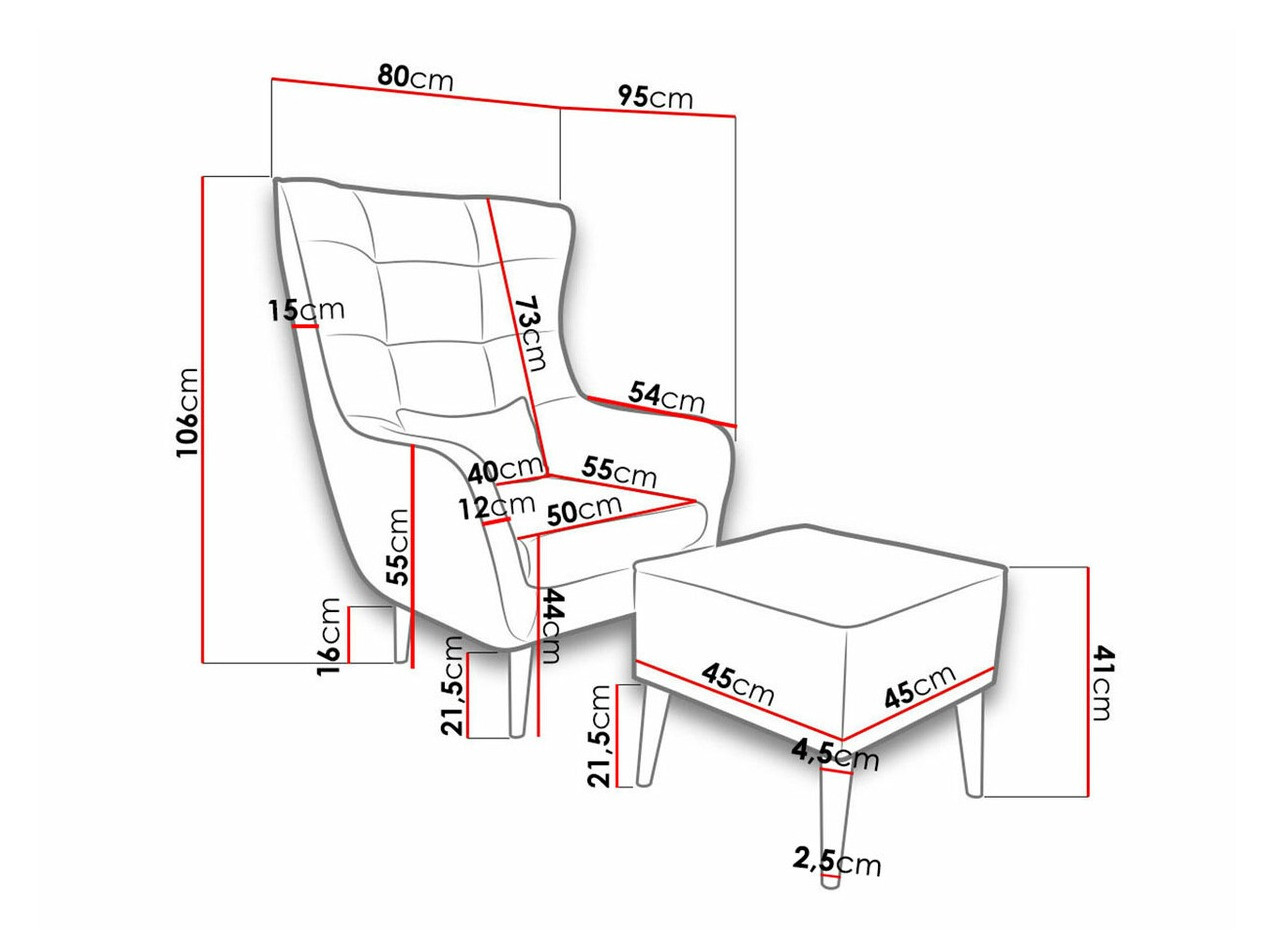 Fotelj Comfivo 206 (Kronos 02)