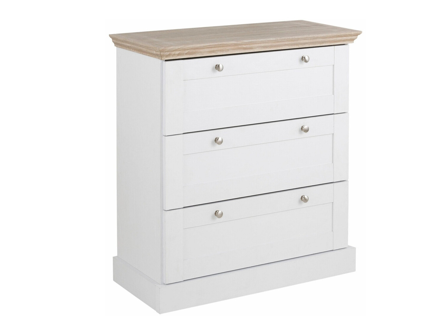 Komoda Lirveri 110 (Bela + Lahki hrast)