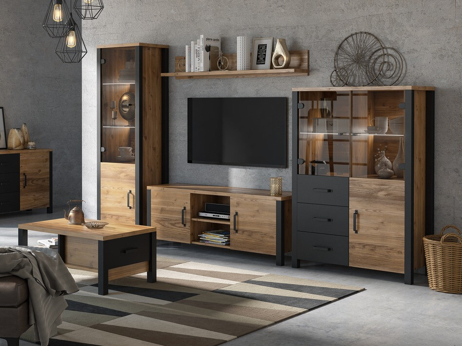 Regal Tornua 105 (Temna smreka + Mat črna)