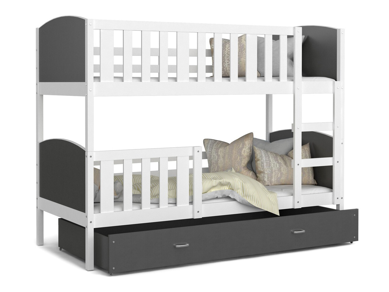 Dvonadstropna postelja Aurora 113 (Bela)