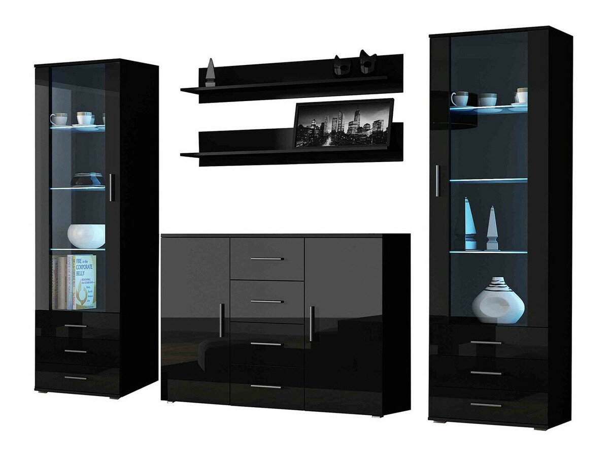 Dnevni prostor Tornola 112 (Črna + Sijaj črna)