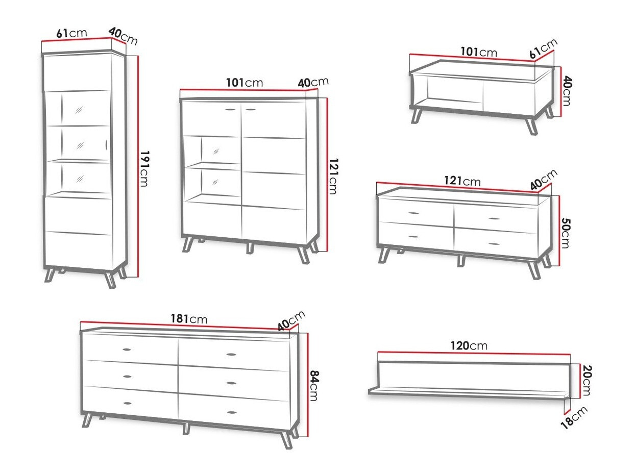 Komplet za dnevno sobo Talsere 111