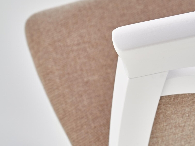 Stol Houston 578 (Bela + Svetlo rjava)