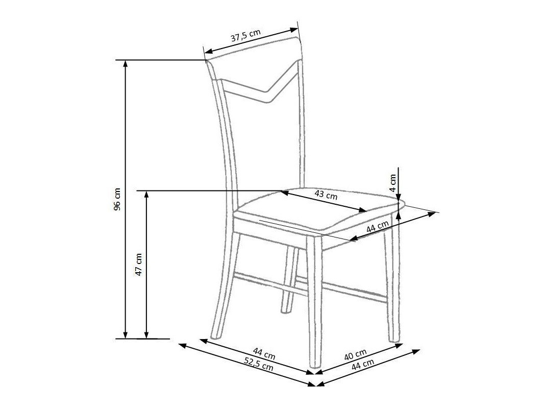 Stol Houston 578 (Sonoma hrast + Siva)