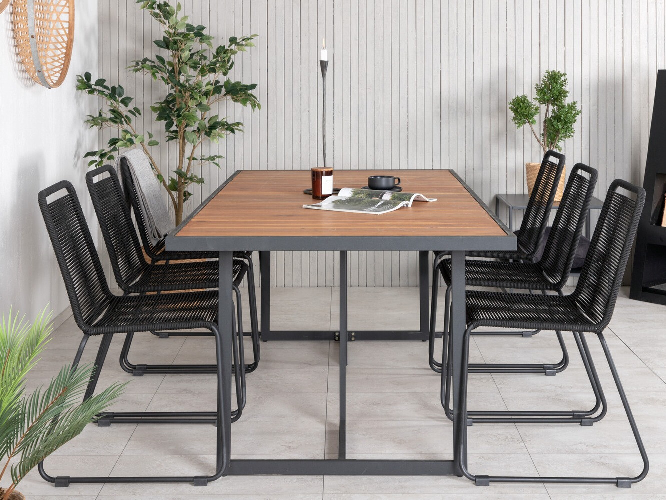 Komplet mize in stolov Dallas 2911