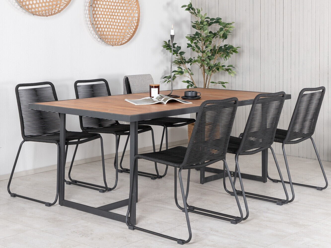 Komplet mize in stolov Dallas 2911