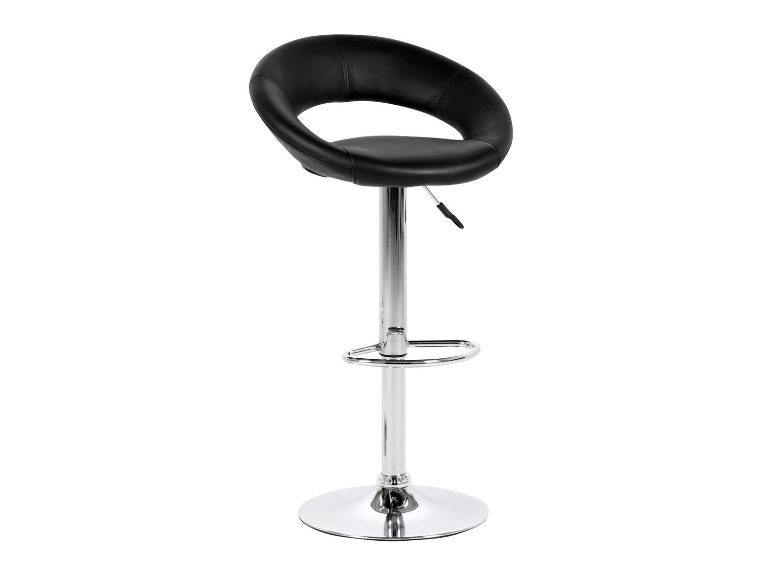 Srednje visok barski stol Norsica 110 (Črna)