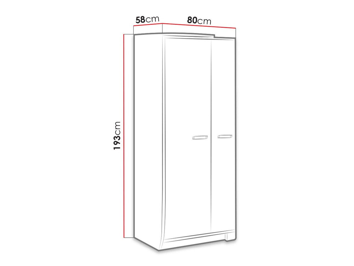 Garderobna omara Tivlue 100