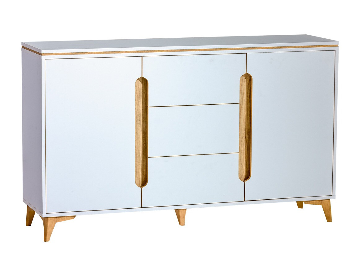 Komoda Ogden H103 (Bela + Svetel les)
