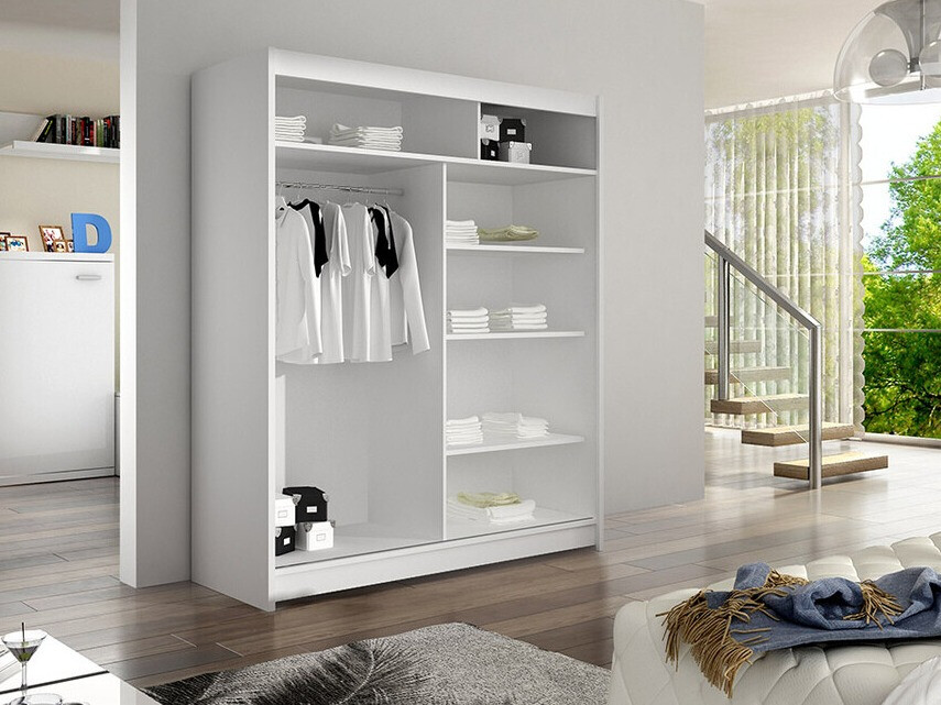 Garderobna omara Closico Vastor V (Črna + Artisan hrast)