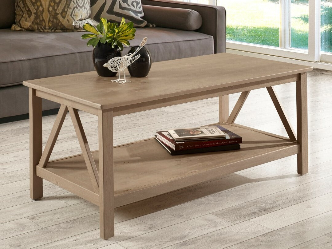 Klubska mizica Denton 417 (Svetlo rjava)