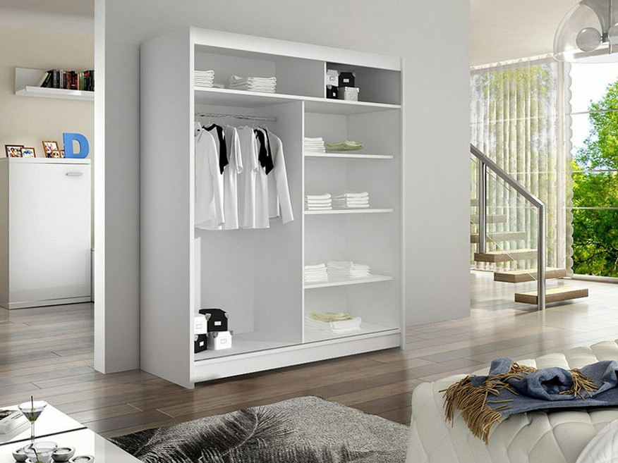 Garderobna omara Closico Salvor II (Črna + Artisan hrast)