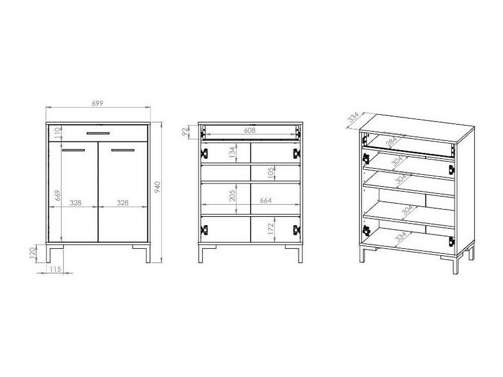 Komplet za predsobo Larnolo 108