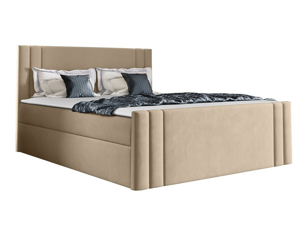 Boxspring postelja Baltimore 156 (Amor Velvet 4304)