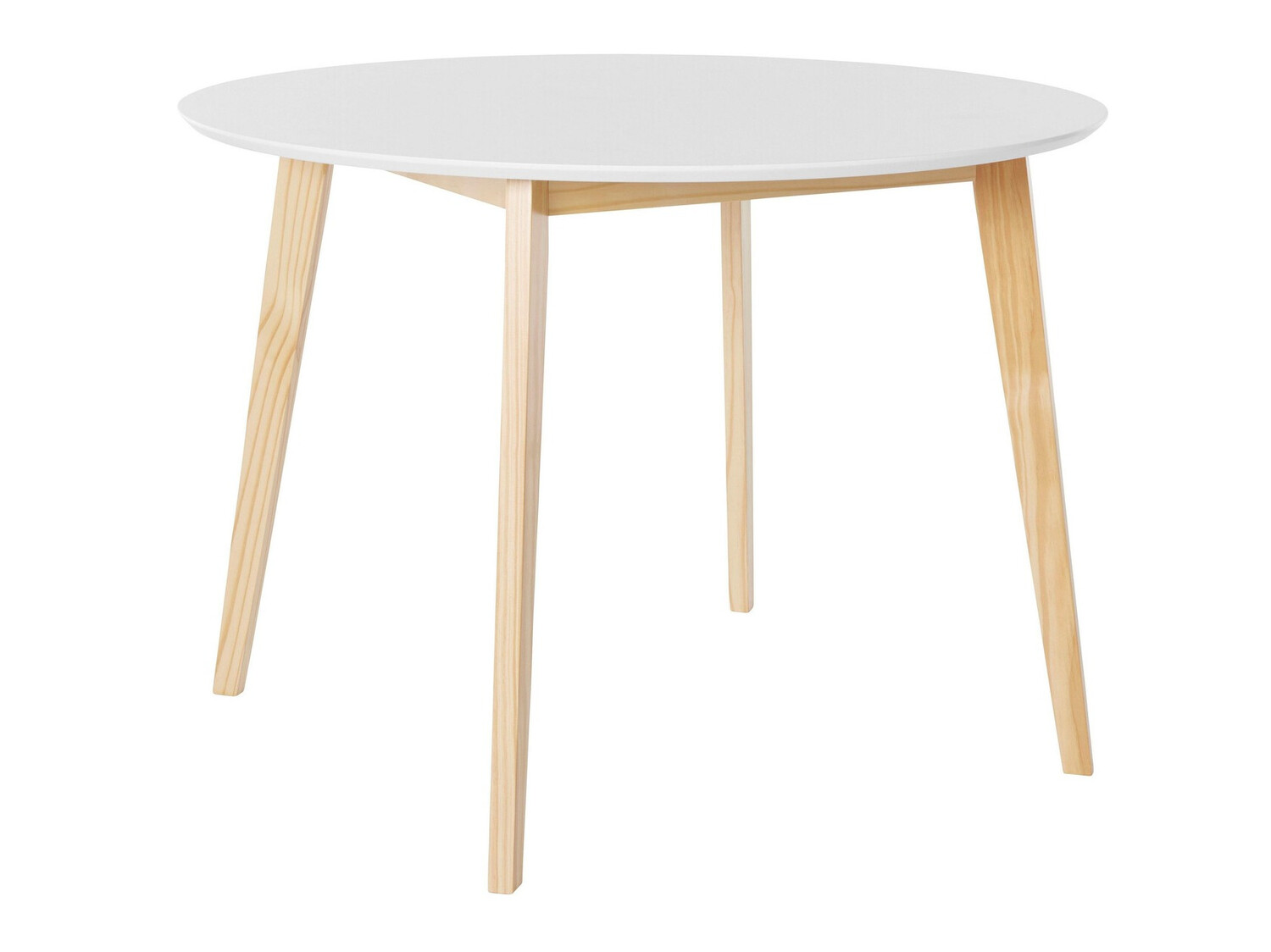 Miza Denton 585 (Bela + Svetlo rjava)