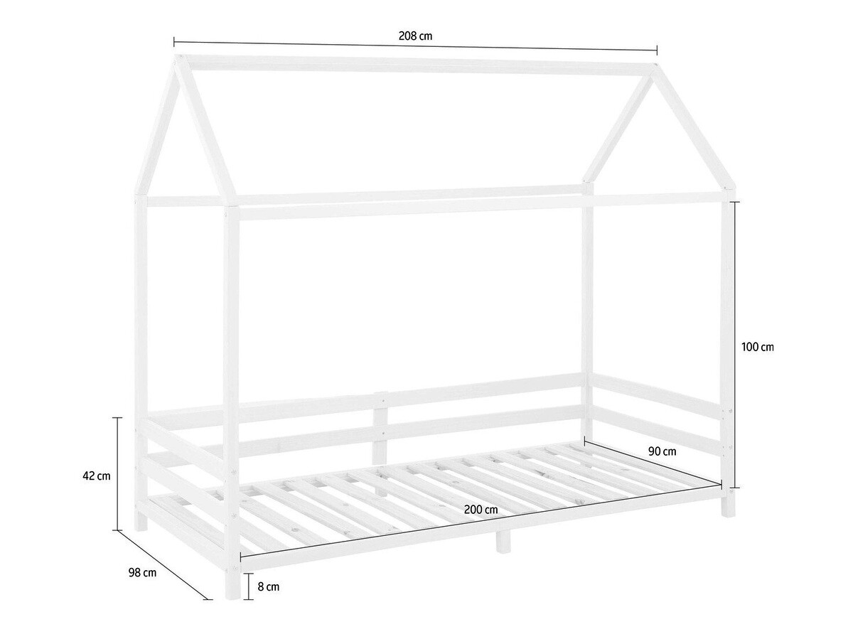 Postelja Denton 128 (Bela)