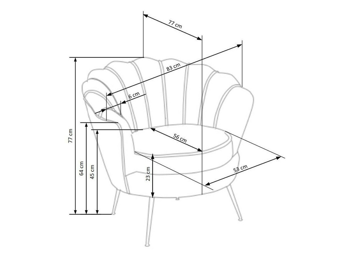 Fotelj Houston 828 (Modra)