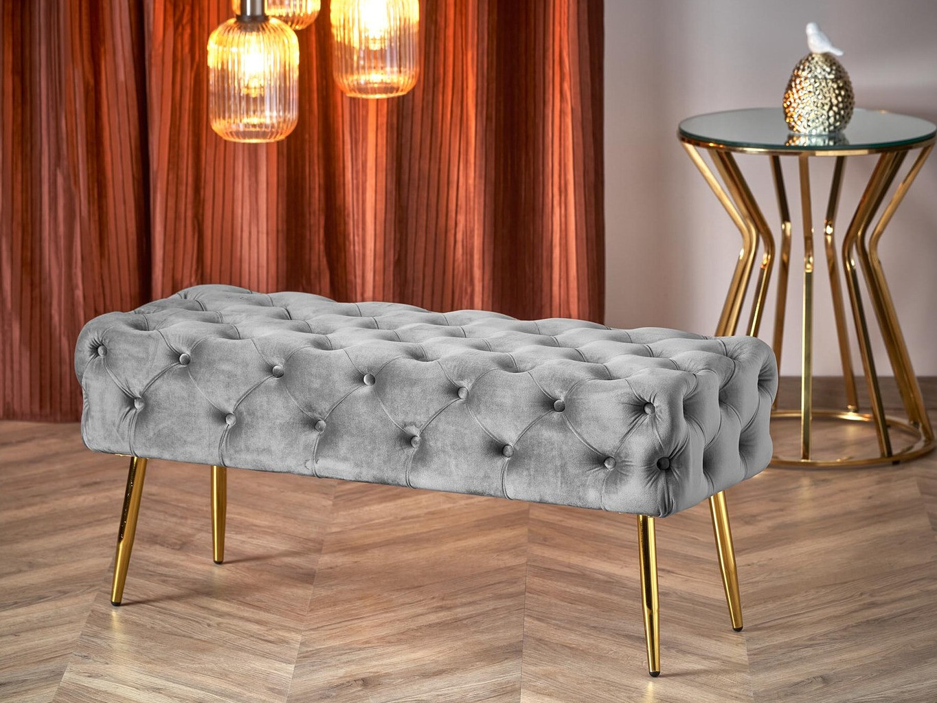 Klop z oblazinjenjem Houston 1252 (Siva)