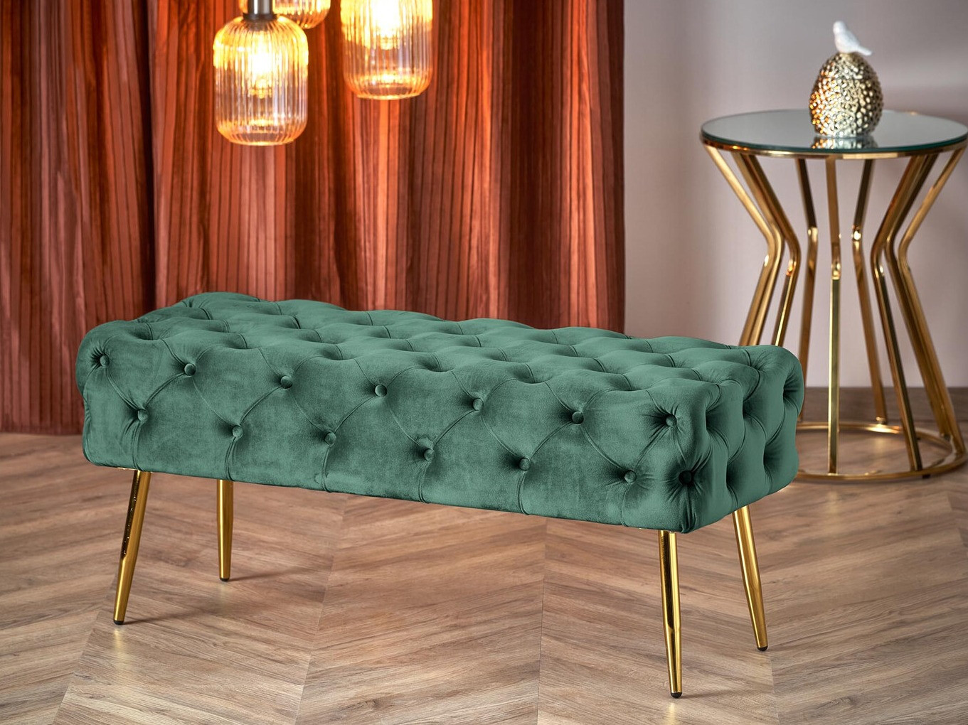 Klop z oblazinjenjem Houston 1252 (Temno zelena)