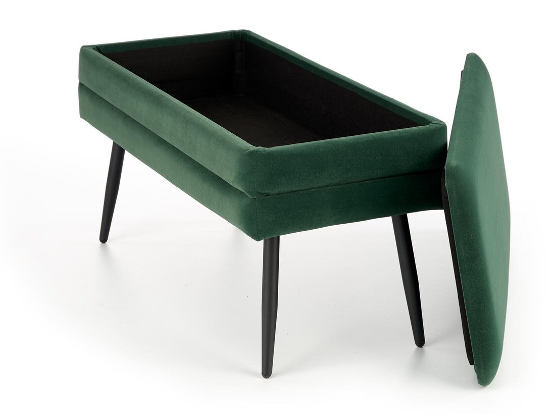 Klop z oblazinjenjem Houston 1255 (Temno zelena + Črna)