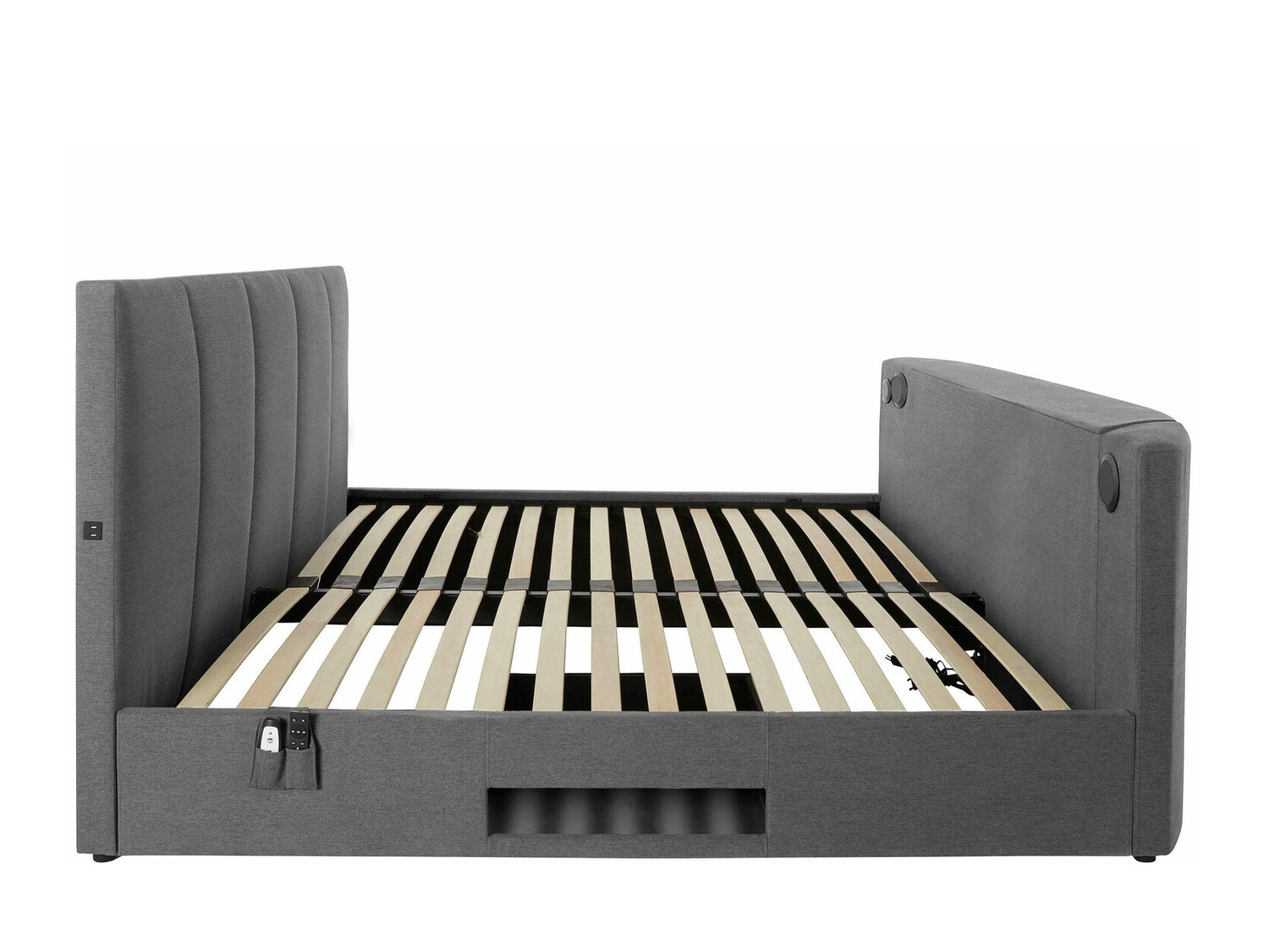 Postelja Denton 589 (Temno siva)