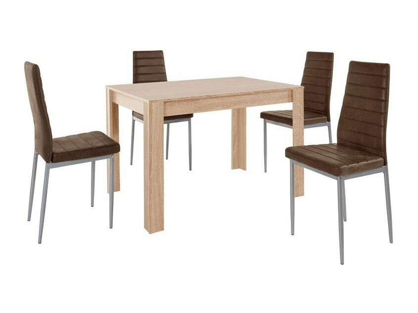 Jedilniški komplet Denton 446 (Temno rjava)
