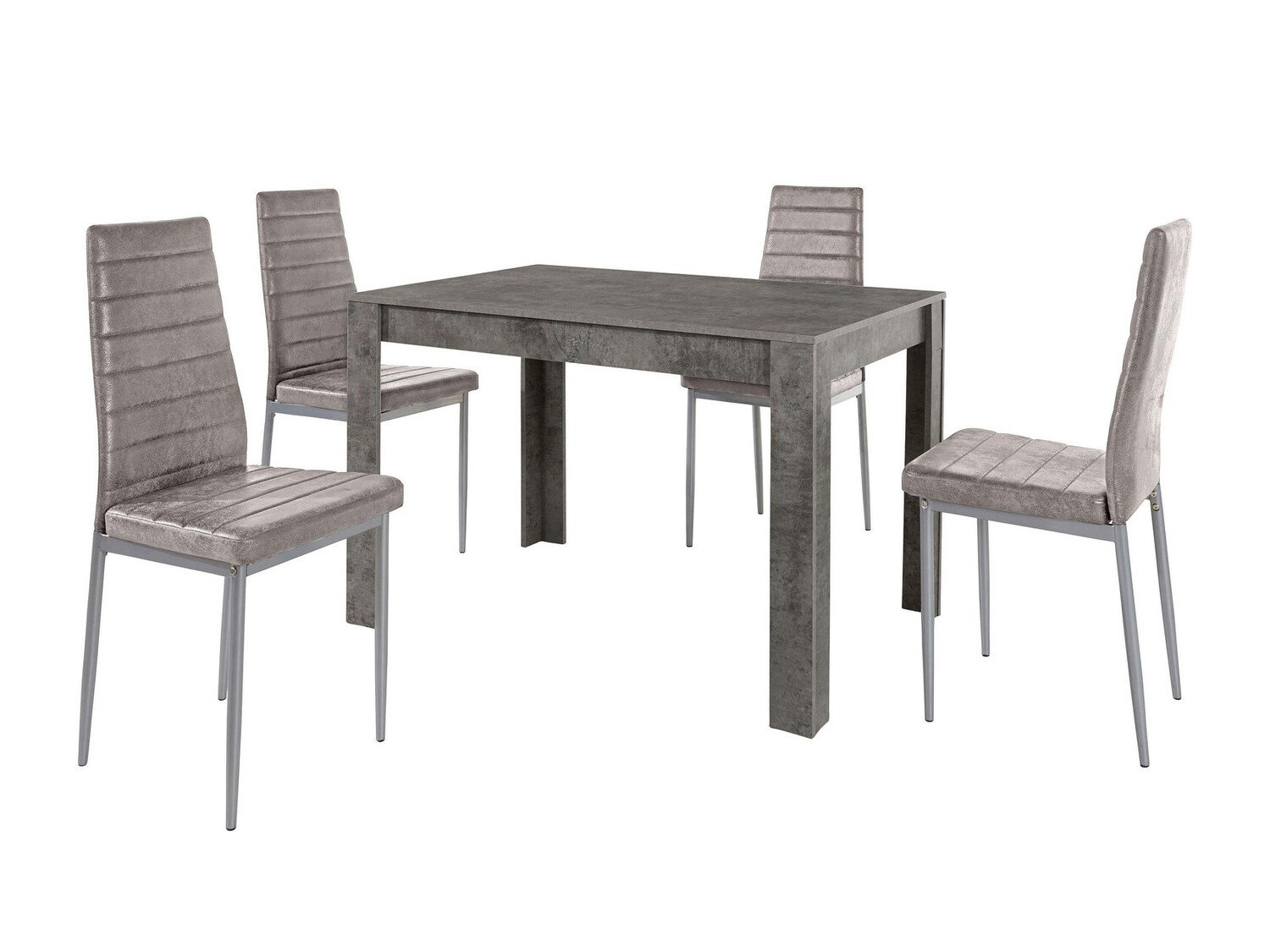 Jedilniški komplet Denton 447 (Svetlo siva)